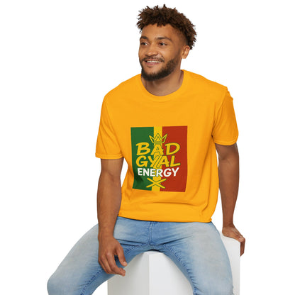 Rasta Vibes T-Shirt | Bad Gyal Energy | Unisex Graphic Tee, Casual Wear, Festival Apparel, Gift for Him/Her, Summer Style