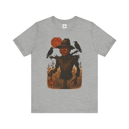 Spooky Scarecrow Graphic Tee | Unisex Halloween Shirt, Fall Fashion, Halloween Costume Tee, Scary Tee, Gift for Horror Lovers