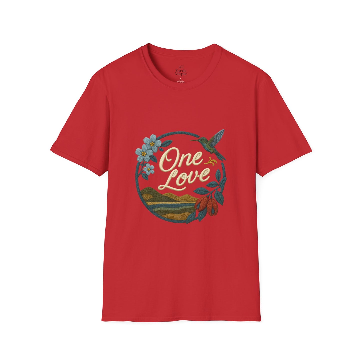 One Love Nature-Inspired T-Shirt, Unisex Tee, Stylish Apparel, Eco-Friendly Gift, Summer Fashion, Inspirational T-Shirt