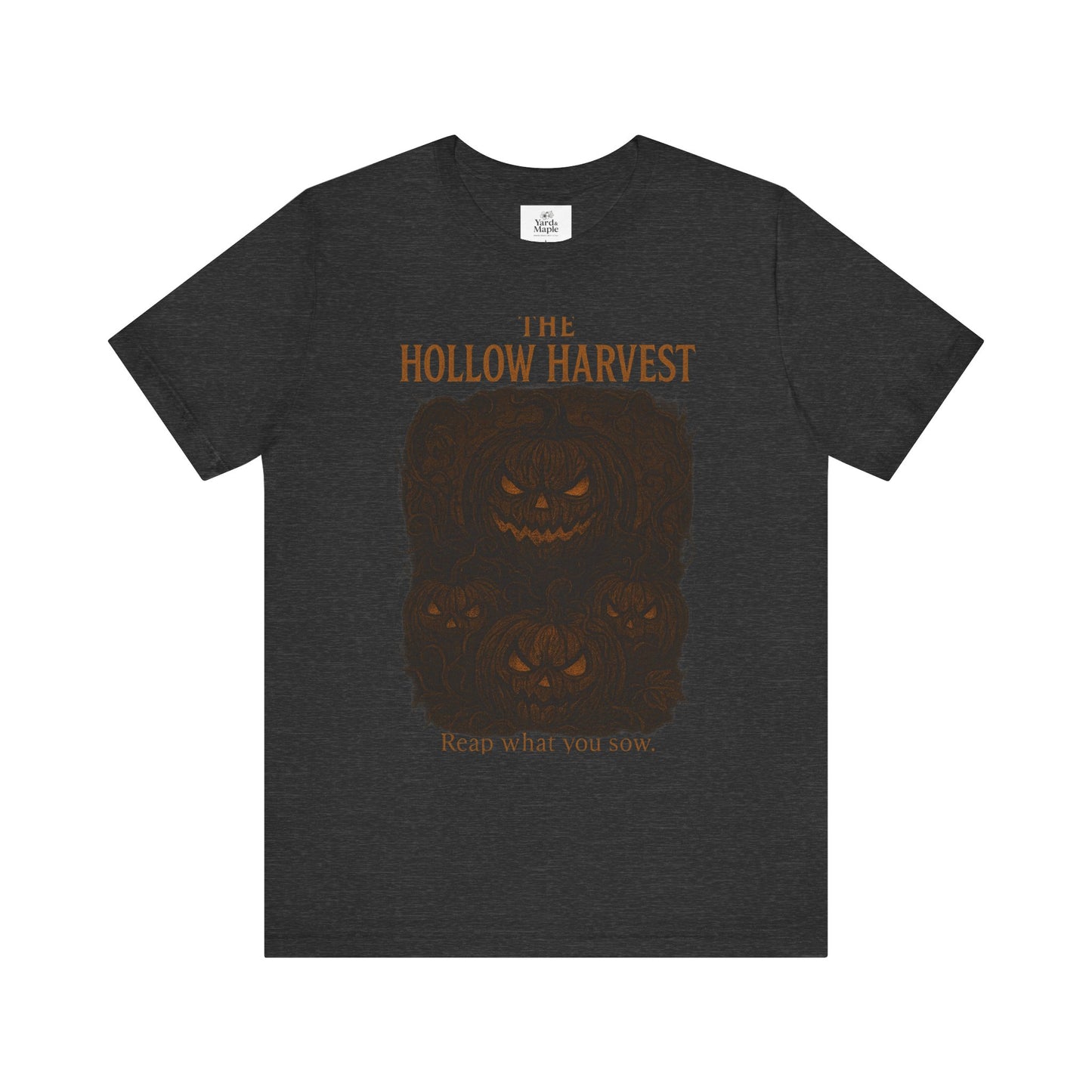Halloween Themed Unisex Jersey Tee, Spooky Pumpkin Shirt, Fall Fashion Tee, Harvest Festival Shirt, Halloween Gift Idea