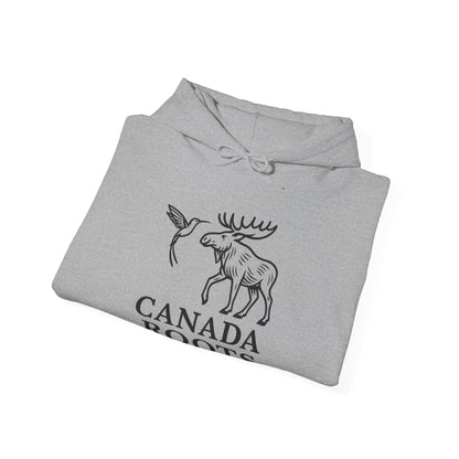 Canada Roots Hoodie — Moose & Hummingbird Graphic Pullover