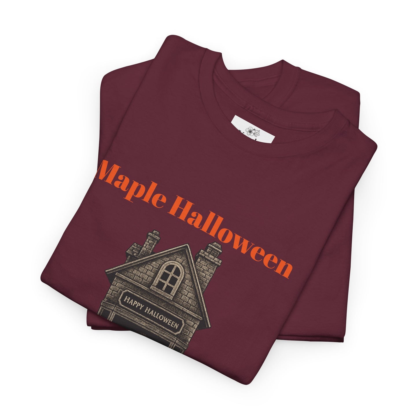 Halloween Graphic Tee, Spooky Season Shirt, Maple Halloween T-Shirt, Unisex Cotton Tee, Fall Fashion Top, Holiday Gift