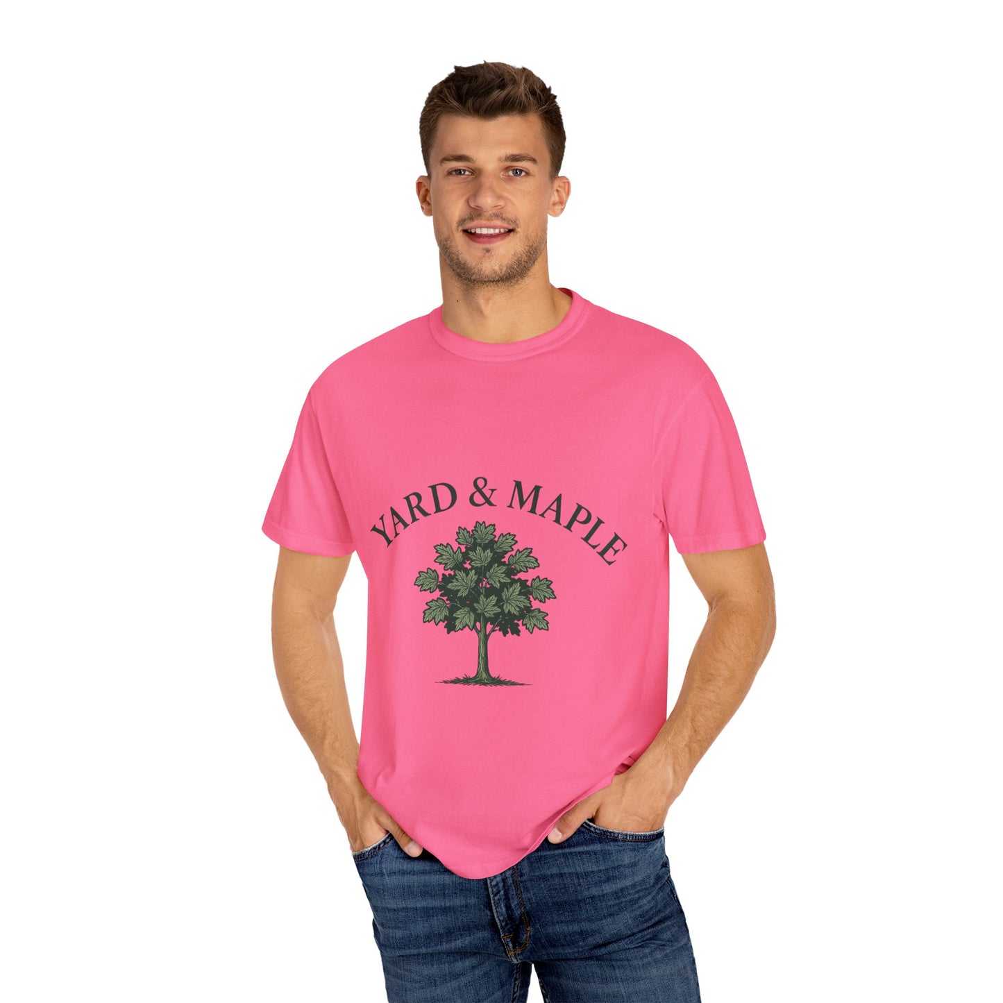 Yard & Maple Garment-Dyed T-Shirt for Nature Lovers, Comfortable Unisex Tee, Perfect for Casual Outings, Gifts for Tree Enthusiasts, [...]