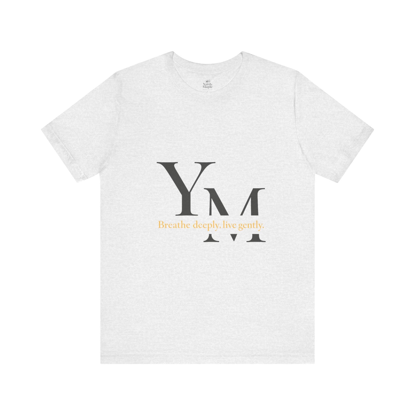 Unisex Inspirational Quote Tee - Breathe Deeply, Relaxed Fit Shirt for Mindfulness, Yoga, Gifts for Her & Him, Casual Wear, Everyday Comfort