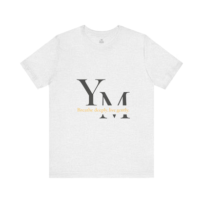 Unisex Inspirational Quote Tee - Breathe Deeply, Relaxed Fit Shirt for Mindfulness, Yoga, Gifts for Her & Him, Casual Wear, Everyday Comfort