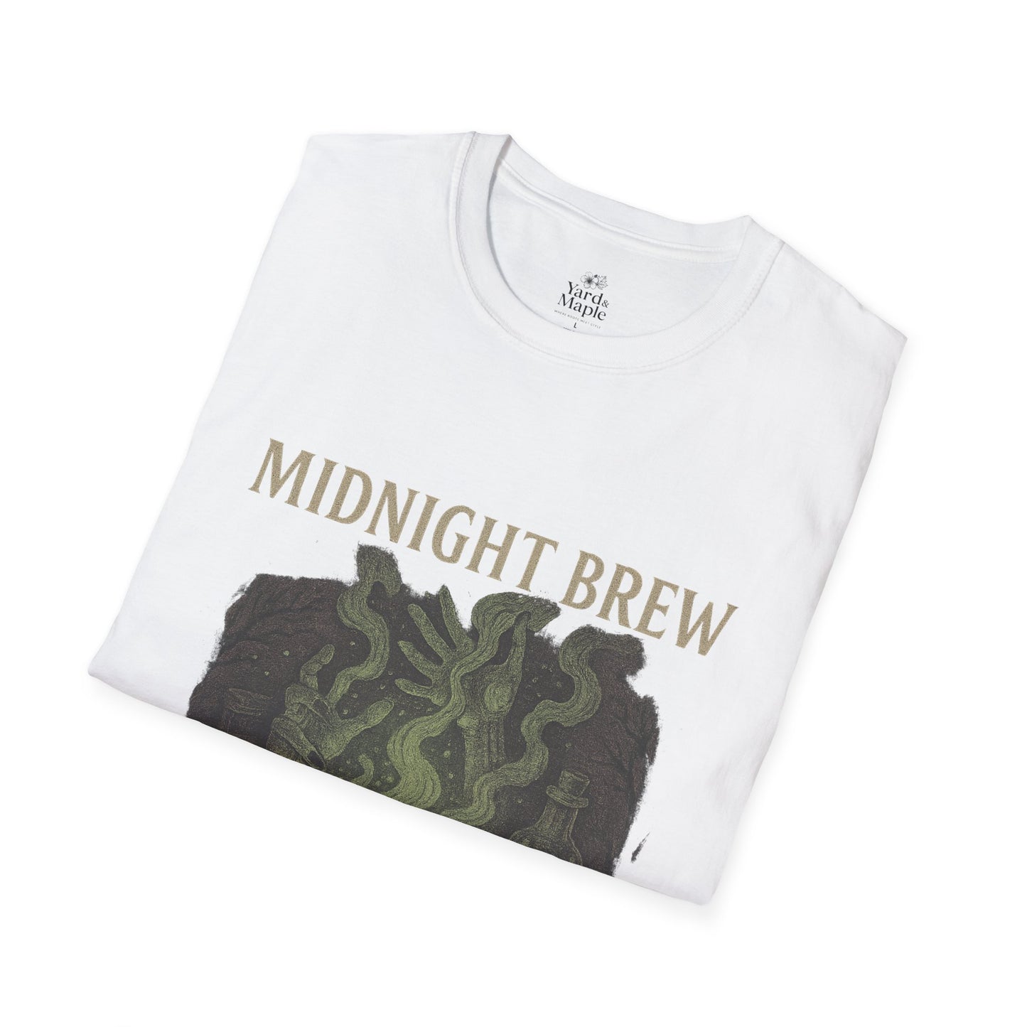 Midnight Brew Unisex T-Shirt, Witchy Tee, Halloween Apparel, Casual Wear, Fun Gift, Cozy Essentials