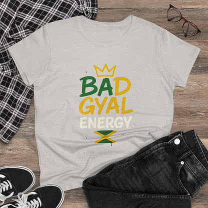 Jamaican Bad Gyal Energy Tee, Women's Graphic T-Shirt, Casual Summer Top, Festival Outfit, Unique Gift for Her