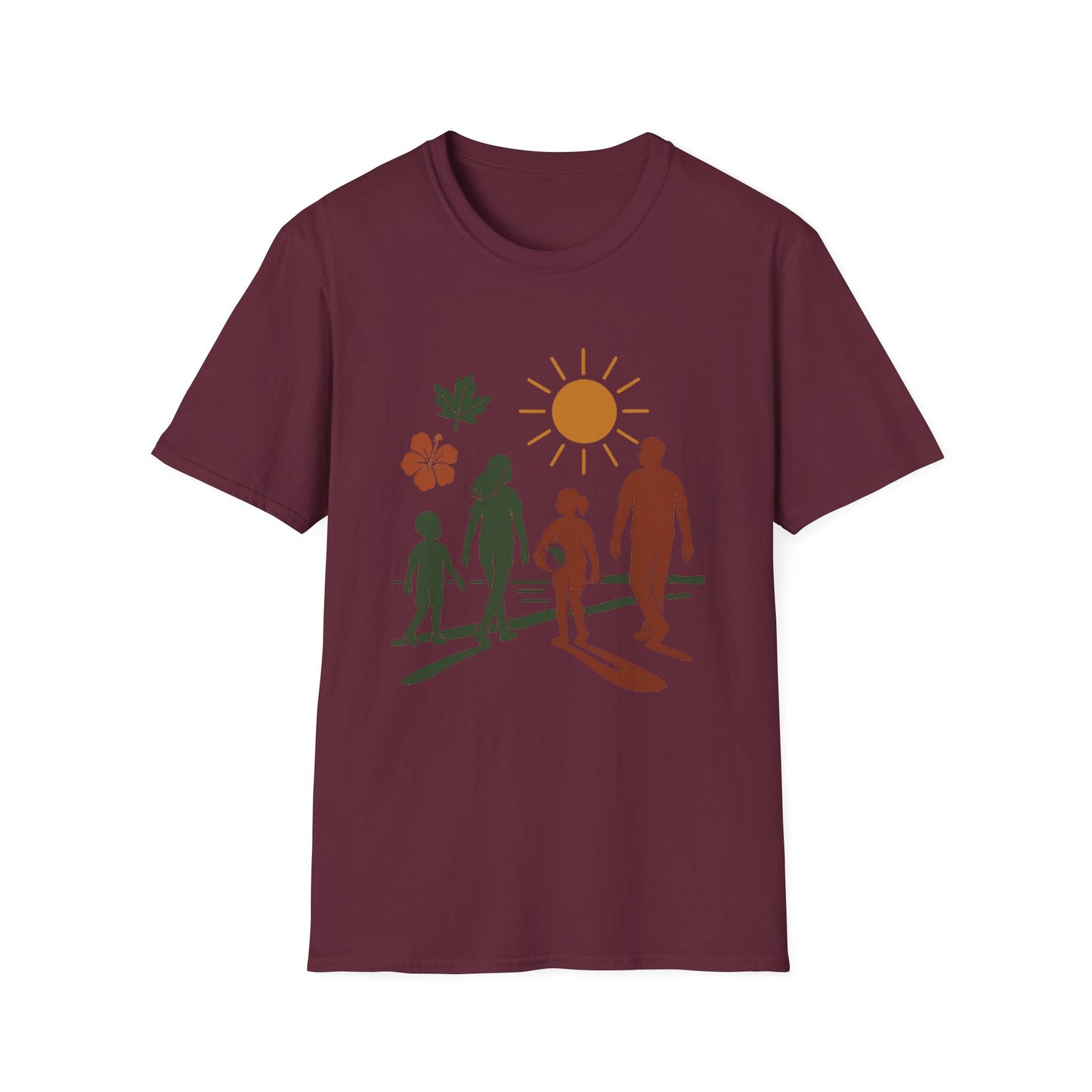 Family Beach Day Unisex T-Shirt, Summer Tee, Vacation Shirt, Outdoor Fun Top, Gift for Dad, Mom, Kids