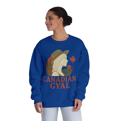 Canadian Gyal Sweatshirt, Cozy Crewneck for Fall, Perfect Gift for Canadians, Great for Thanksgiving, Casual Wear