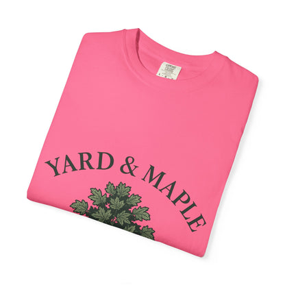 Yard & Maple Garment-Dyed T-Shirt for Nature Lovers, Comfortable Unisex Tee, Perfect for Casual Outings, Gifts for Tree Enthusiasts, [...]