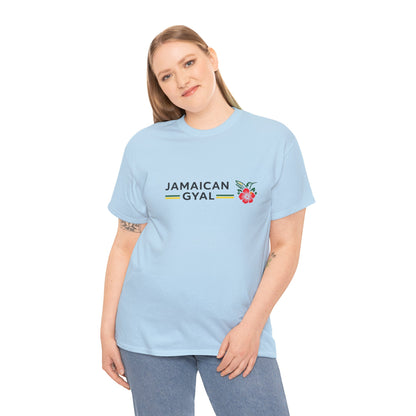 Jamaican Gyal Floral Tee - Caribbean Pride Graphic T-Shirt