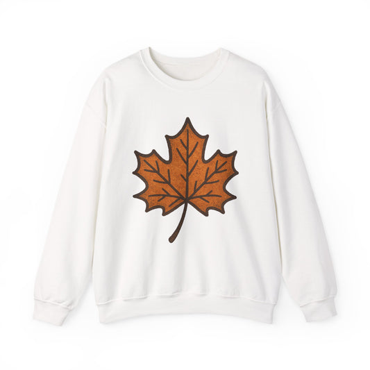 Autumn Leaf Sweatshirt | Unisex Cozy Crewneck | Fall Fashion, Thanksgiving Gift, Seasonal Style, Layering Essential
