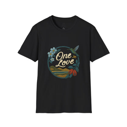 One Love Nature-Inspired T-Shirt, Unisex Tee, Stylish Apparel, Eco-Friendly Gift, Summer Fashion, Inspirational T-Shirt