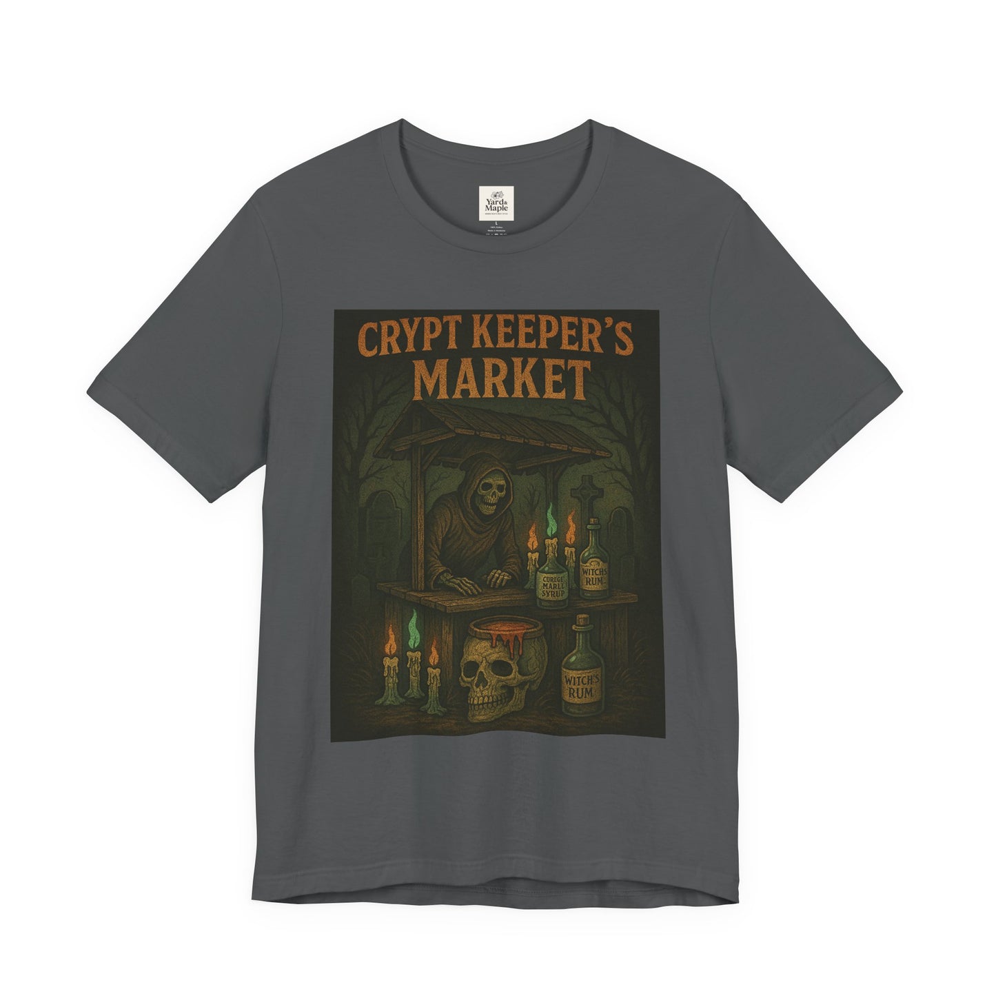 Crypt Keeper's Market Tee, Unisex Halloween Shirt, Spooky Graphic T-Shirt, Perfect for Horror Fans, Alternative Summer Clothing, [...]
