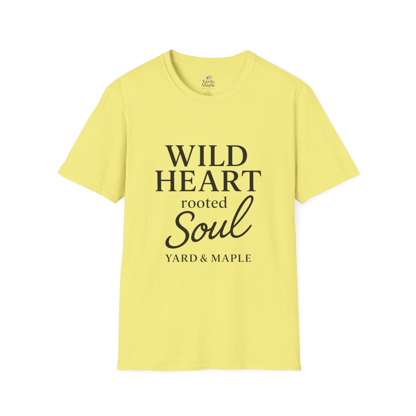 Wild Heart Unisex Softstyle T-Shirt | Inspirational Tee, Gift for Nature Lovers, Casual Wear, Birthday Gift, Boho Style
