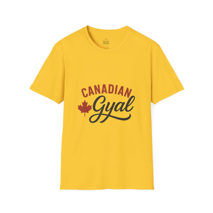 Canada Pride T-Shirt, Canadian Gyal Graphic Tee, Unisex T-Shirt for Her, Canada Day Gift, Maple Leaf Apparel