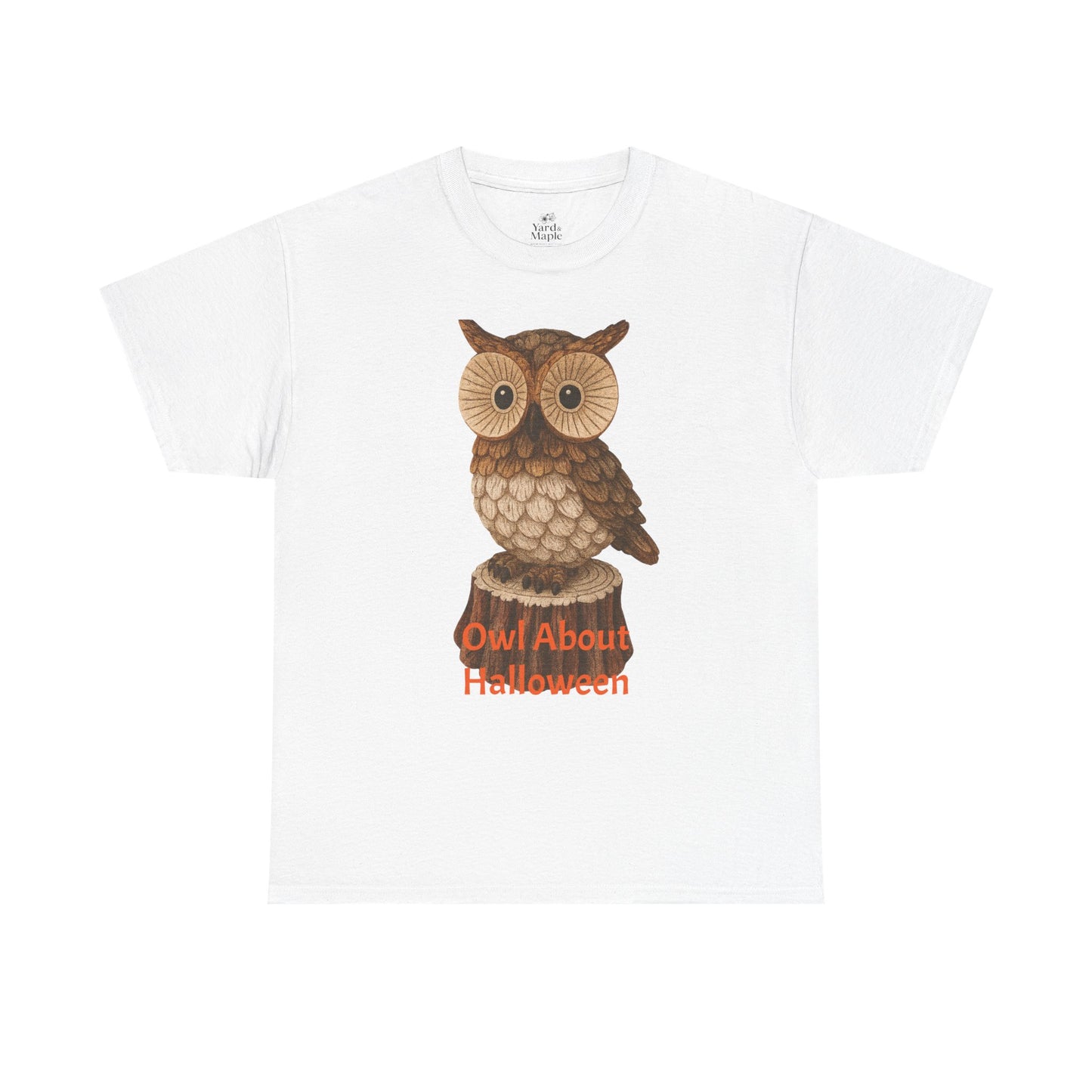 Halloween Owl Tee, Perfect for Fall Celebrations, Unisex Cotton Shirt, Cute Gift for Owl Lovers, Halloween Party Apparel, Fun Autumn Wear