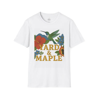 Floral Hummingbird T-Shirt, Vintage Nature Tee, Garden Lover Gift, Eco-Friendly Apparel, Casual Summer Outfit, Outdoor Adventure Top