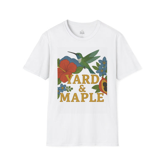 Floral Hummingbird T-Shirt, Vintage Nature Tee, Garden Lover Gift, Eco-Friendly Apparel, Casual Summer Outfit, Outdoor Adventure Top