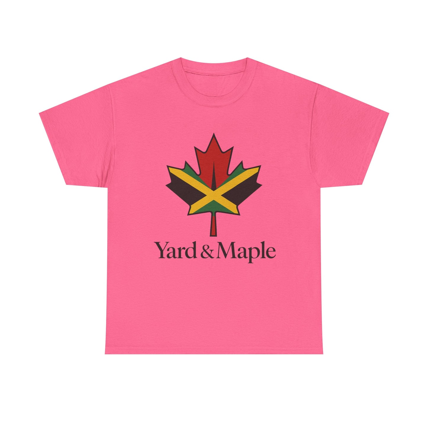 Yard & Maple Unisex Heavy Cotton Tee | Jamaican Pride, Canada Love, Streetwear, Gift for Him/Her, Summer Vibes