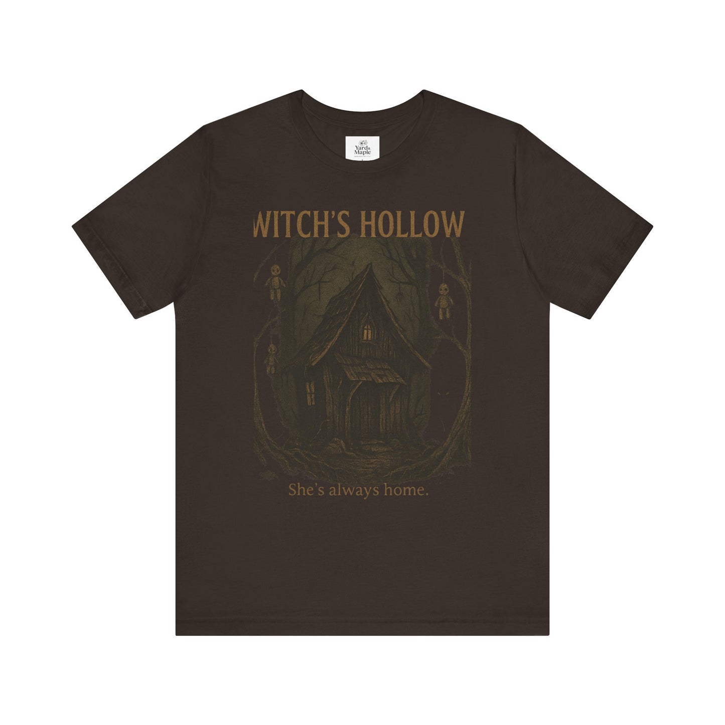 Witch's Hollow Tee, Fall Fashion, Halloween Apparel, Spooky Shirt, Gift for Witches, Unisex Graphic Tee, Cozy Autumn Wear