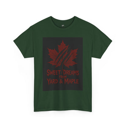 Cozy Graphic Tee with Maple Leaf Design, Casual Streetwear, Gift for Nature Lovers, Sweet Dreams Shirt, Unisex Cotton Top