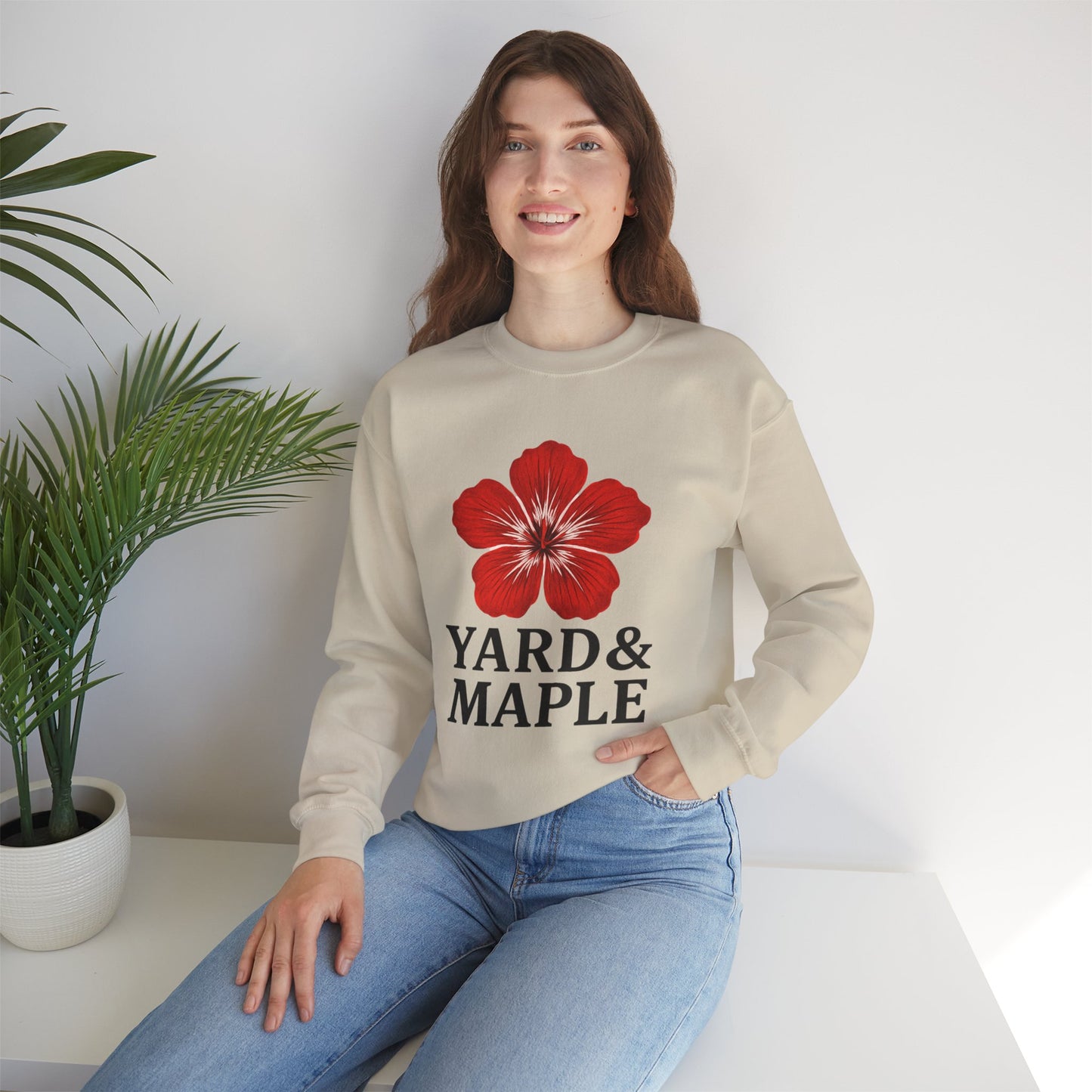 Yard & Maple Floral Crewneck Sweatshirt