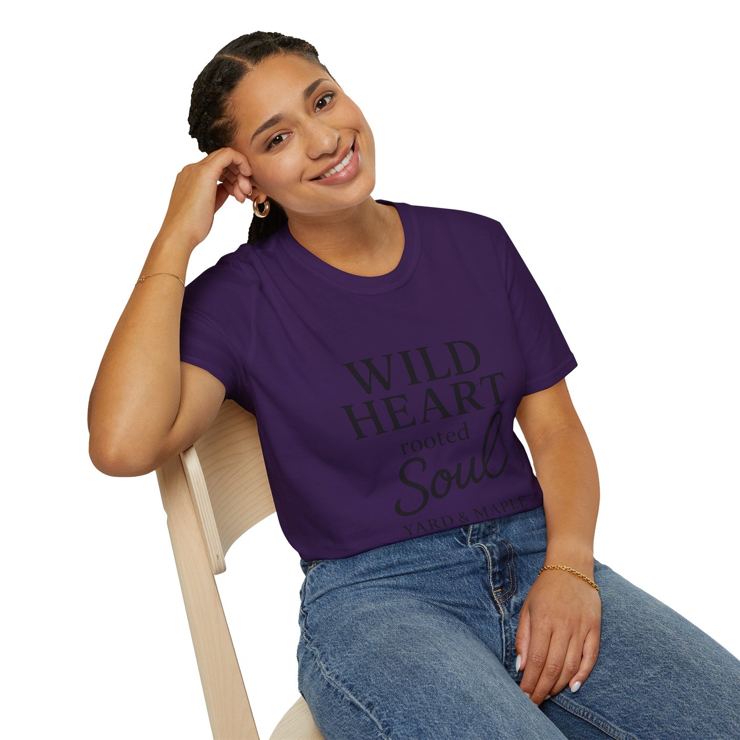 Wild Heart Unisex Softstyle T-Shirt | Inspirational Tee, Gift for Nature Lovers, Casual Wear, Birthday Gift, Boho Style