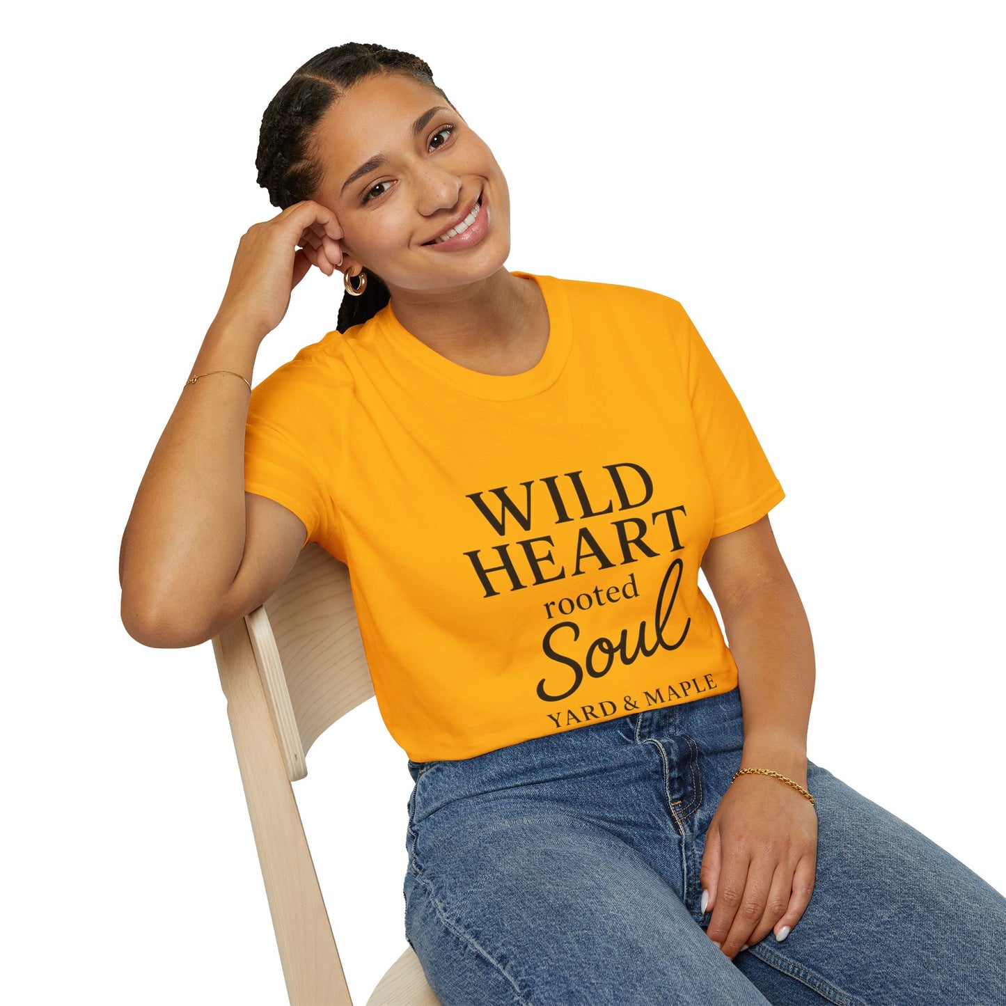 Wild Heart Unisex Softstyle T-Shirt | Inspirational Tee, Gift for Nature Lovers, Casual Wear, Birthday Gift, Boho Style