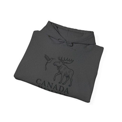 Canada Roots Hoodie — Moose & Hummingbird Graphic Pullover