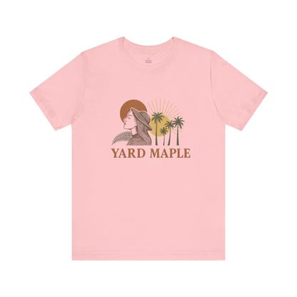 Yard Maple Graphic Tee, Casual Summer Shirt, Nature Lover Gift, Eco-Friendly Apparel, Beach Vibes Tee, Unique Unisex Apparel