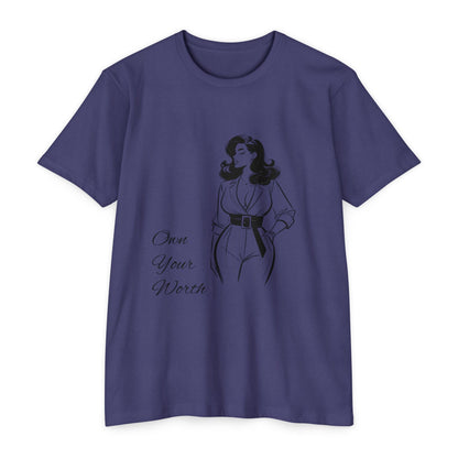 Empowering Quote T-Shirt | Own Your Worth Tee, Inspirational Fashion, Gift for Her, Motivational Apparel, Everyday Style