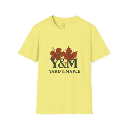 Yard & Maple Floral Unisex T-Shirt, Casual Tee, Nature Lover Gift, Spring Fashion, Graphic Shirt, Eco-Friendly Apparel