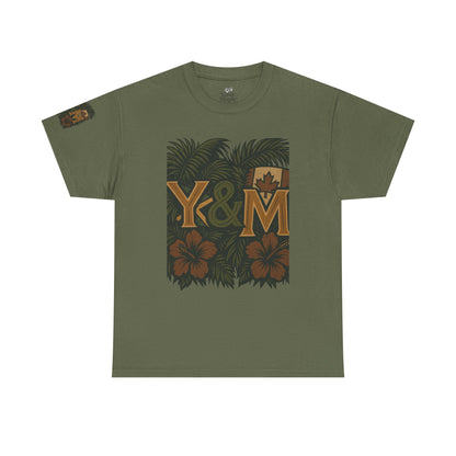 Tropical Vibes Unisex Heavy Cotton Tee, Casual Wear, Perfect for Summer, Beach Days, Gift for Him/Her