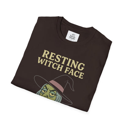 Resting Witch Face Unisex T-Shirt, Halloween Tee, Funny Witch Shirt, Gift for Her, Cute Casual Top, Spooky Season Apparel