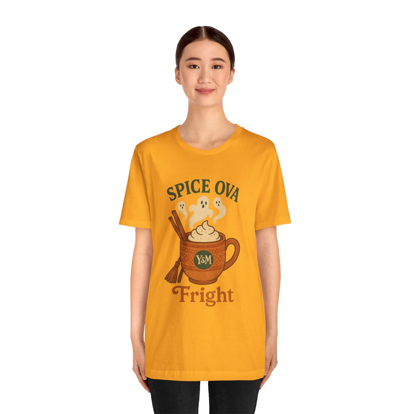 Spice Ova Fright Unisex Short Sleeve Tee | Cozy Halloween T-Shirt, Fall Celebration, Pumpkin Spice Vibes, Gift for Pumpkin Lovers, Fun [...]