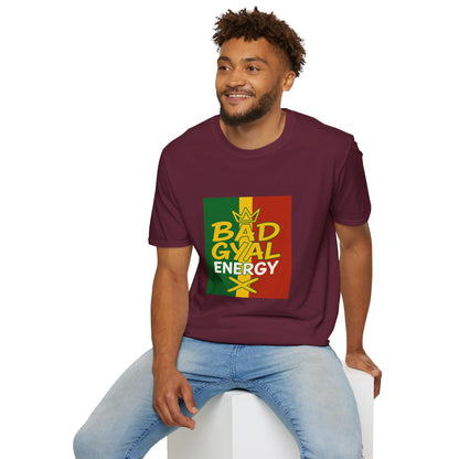 Rasta Vibes T-Shirt | Bad Gyal Energy | Unisex Graphic Tee, Casual Wear, Festival Apparel, Gift for Him/Her, Summer Style