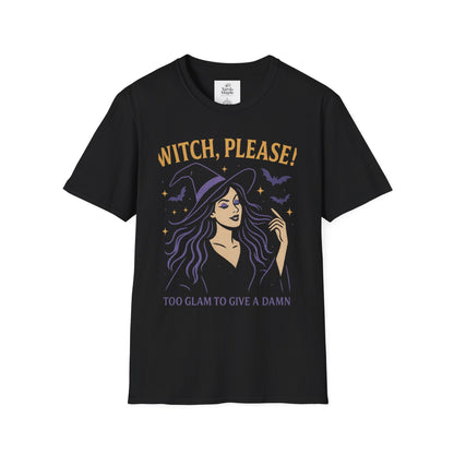 Witch Please Glam T-Shirt, Halloween Costume, Celestial T-Shirt, Gift for Her, Witchy Vibes, Boho Tee, Spooky Season Wear