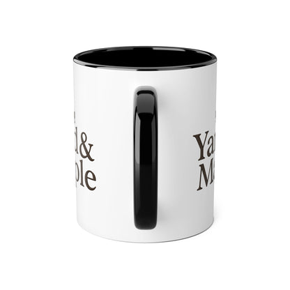 Yard & Maple Accent Mug - Cozy Coffee Cup, Perfect for Home/Office, Great Gift for Coffee Lovers, Autumn Decor, Unique Beverage Mug