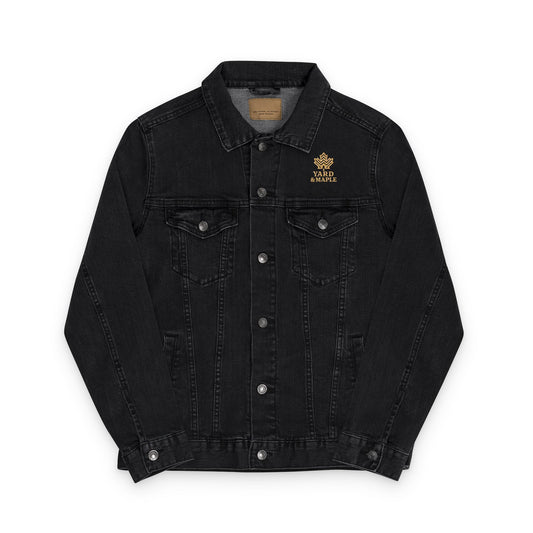 Unisex Embroidered Denim Jacket, Vibrant Jamaican Pride, Trendy Casual Wear, Perfect for Festivals, Summer Celebrations