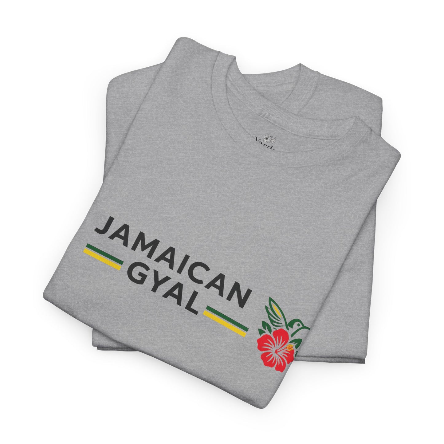 Jamaican Gyal Floral Tee - Caribbean Pride Graphic T-Shirt