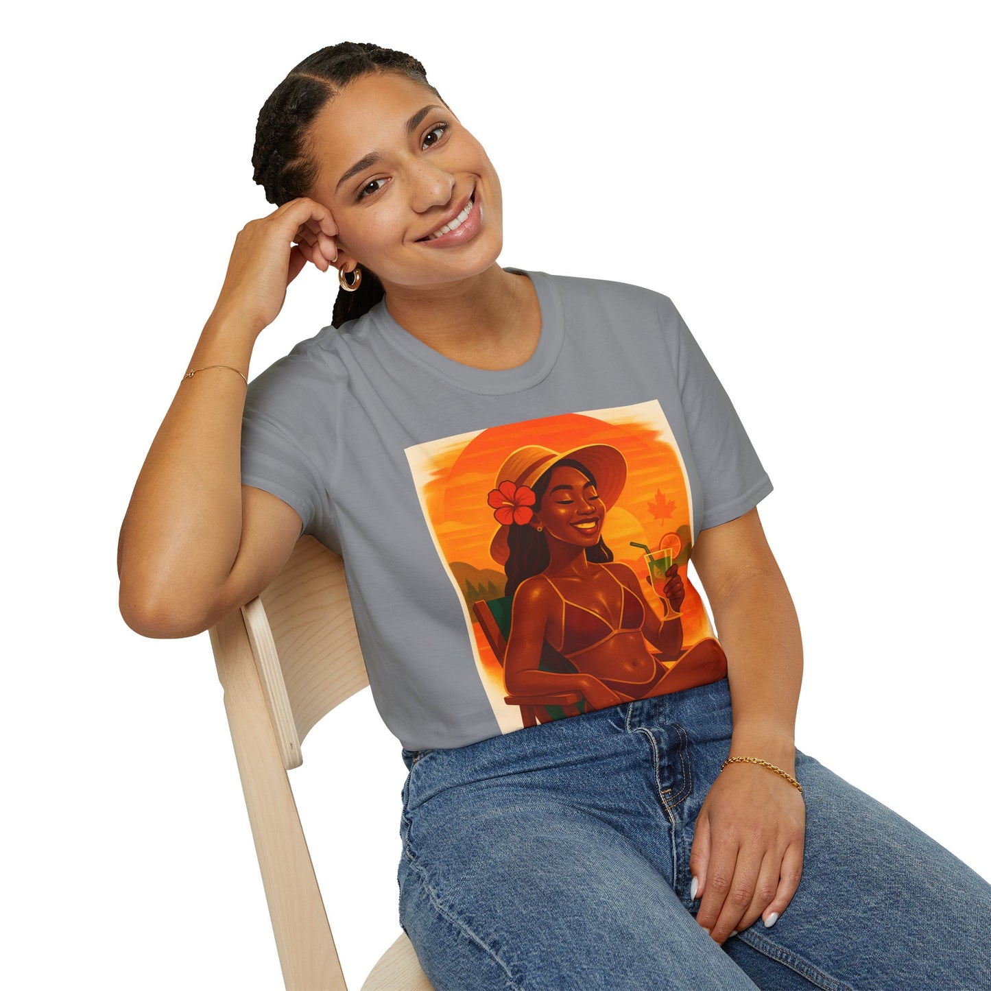 Tropical Vibes T-Shirt, Summer Graphic Tee, Vacation Outfit, Beachwear, Casual Wear, Gift for Her